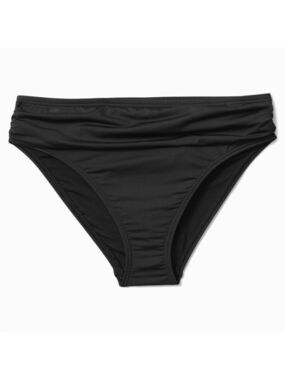 Tommy Bahama Women’s Pearl High-Waist Hipster Bikini Bottoms Black L